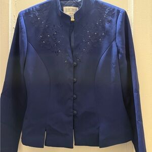 Julian Taylor Vintage  Button Blue Blazer Jacket Sz 10